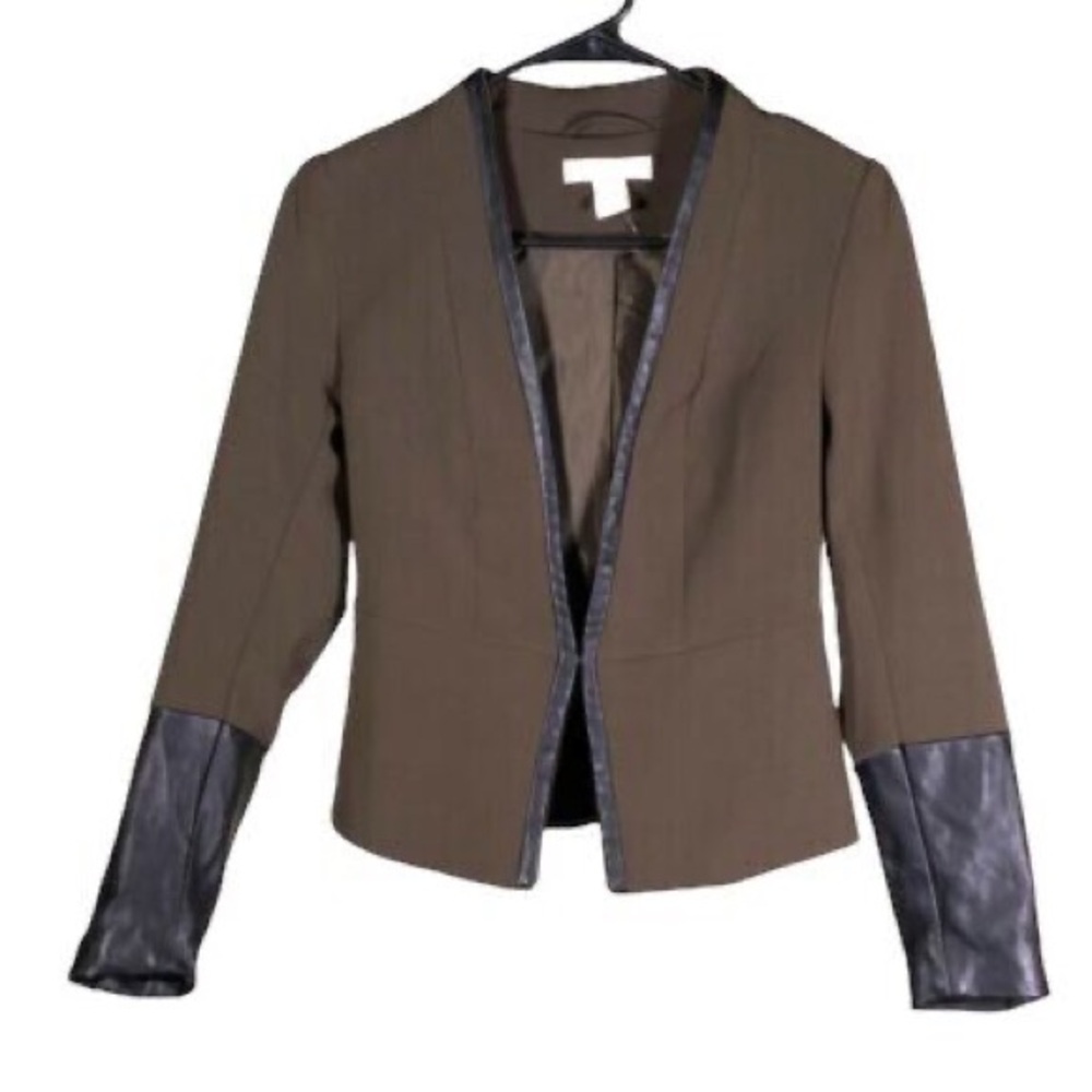 H&M Faux leather blazer